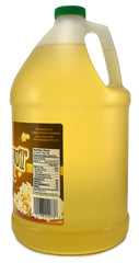 Snappy peanut oil used while popping popcorn, enhancing natural nutty flavor benefit