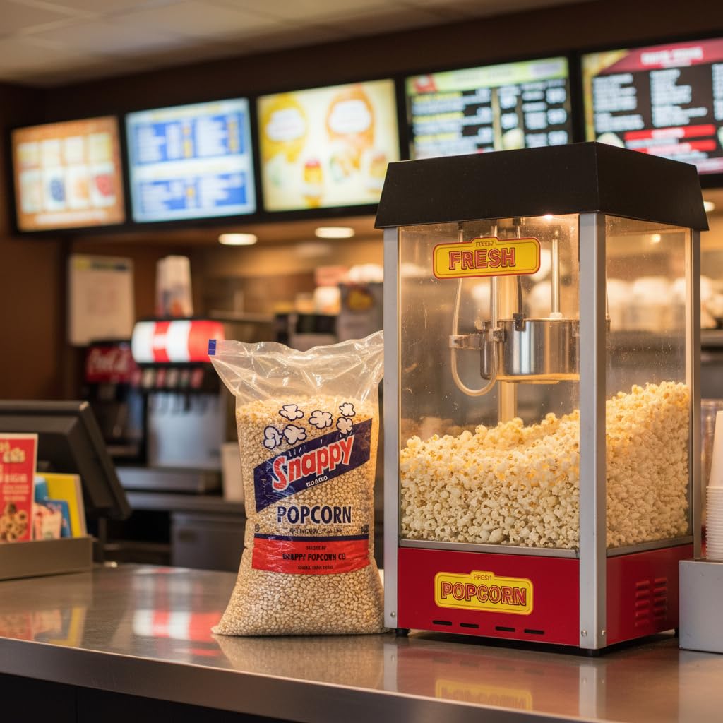 SNAPPY popped popcorn in bowl illustrating light tender puffs ready to eat