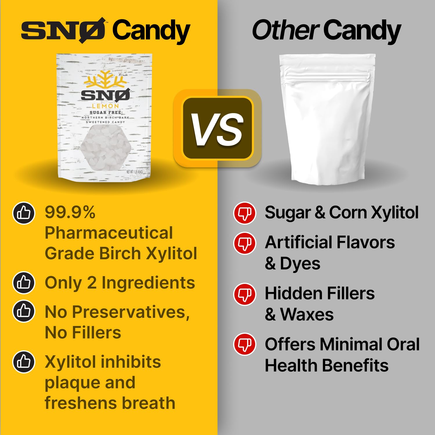 SNØ chips in hand showing size and portioning convenience benefit
