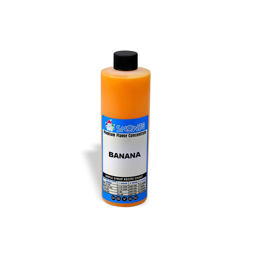SNOWIE banana pint front label showing brand and flavor for easy identification