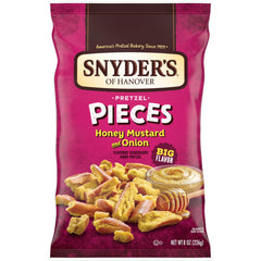 Snyder's of Hanover front packaging showing flavor and size benefit