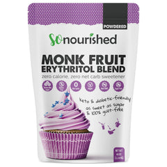 So Nourished front pouch showing branding and bulk size benefit