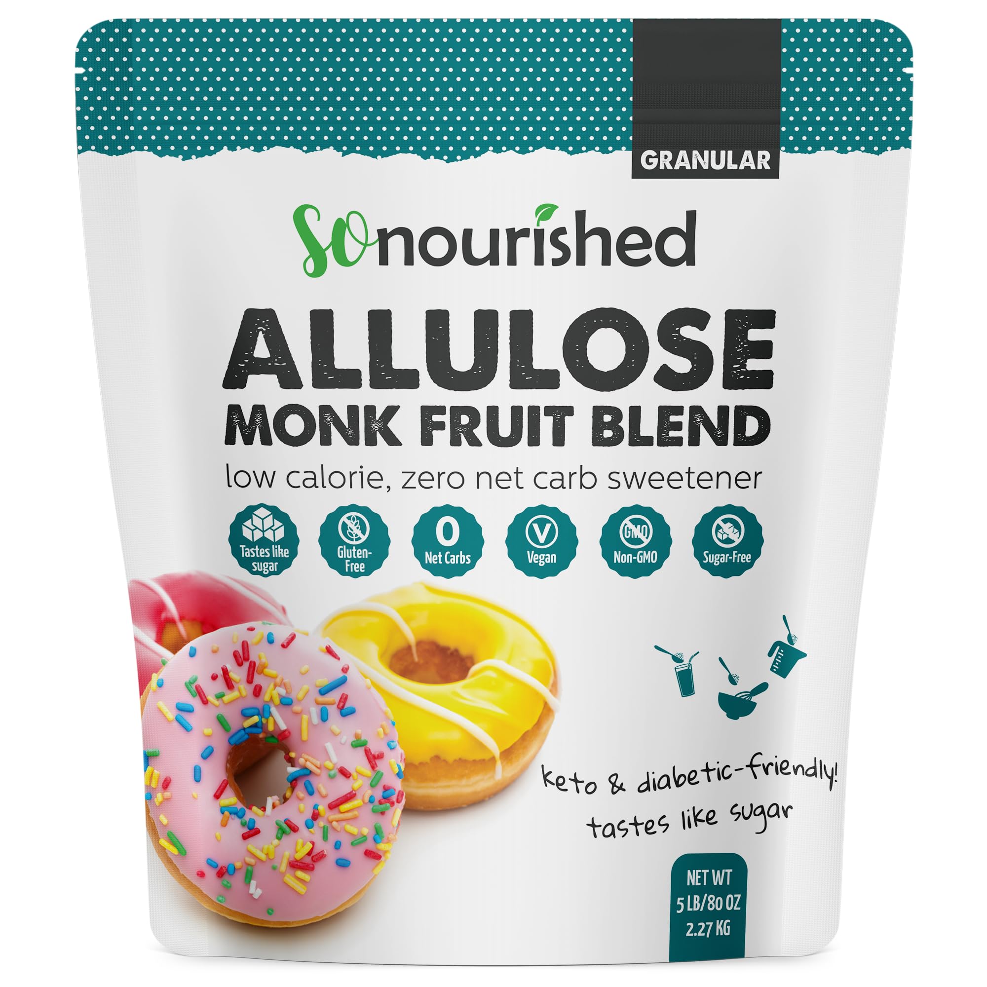 So Nourished front tub 80oz showing package and size benefit