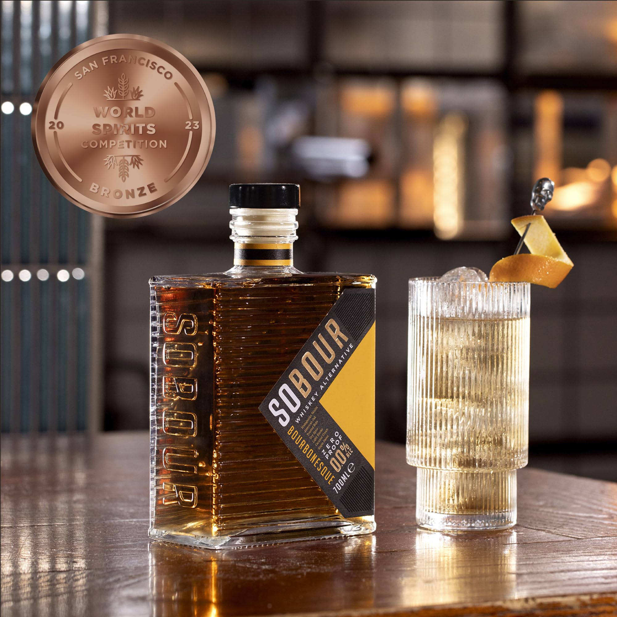 Think Distributors SOBOUR side profile highlighting elegant bottle shape and pourability