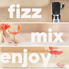 sodastream crafted three bottles lined up highlighting flavor variety and easy serving
