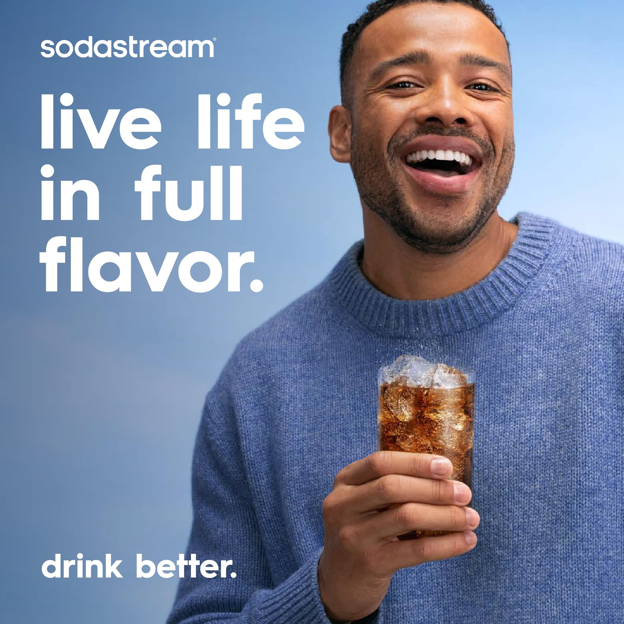 sodastream pack with recycling icons promoting less waste benefit
