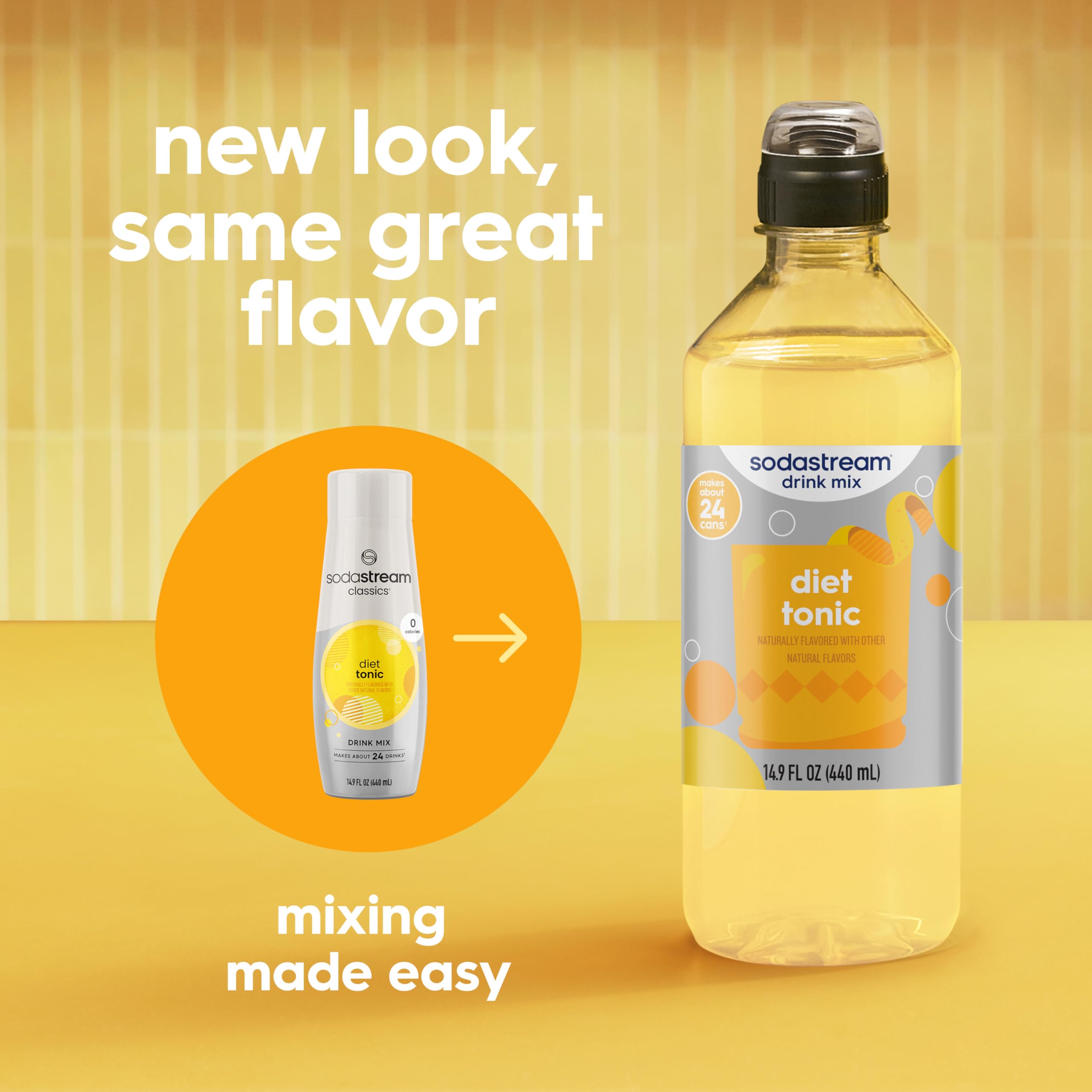 sodastream diet tonic pour spout closeup for mess-free mixing