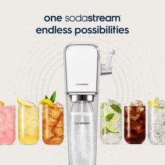 sodastream syrup pouring into a sparkling glass demonstrating quick mixing
