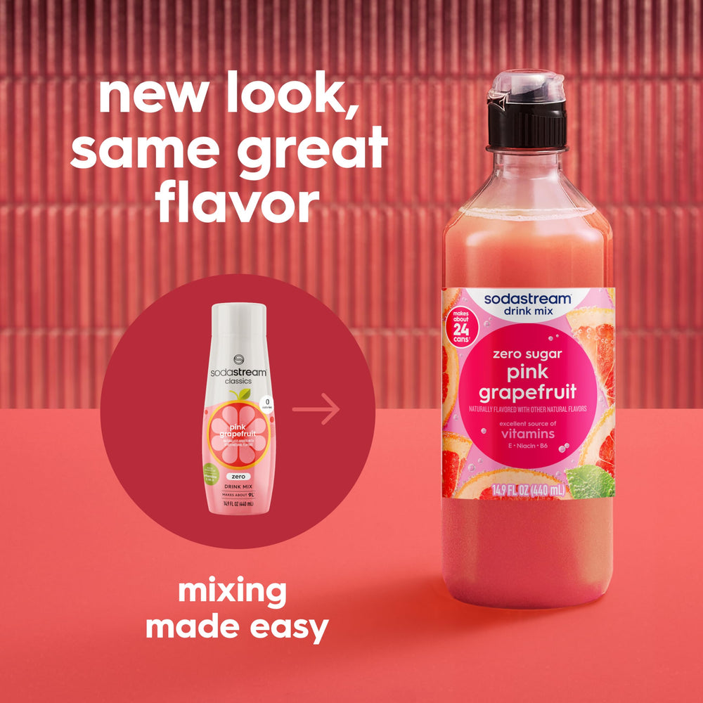 sodastream lemonade bottle close-up highlighting citrus flavor and control