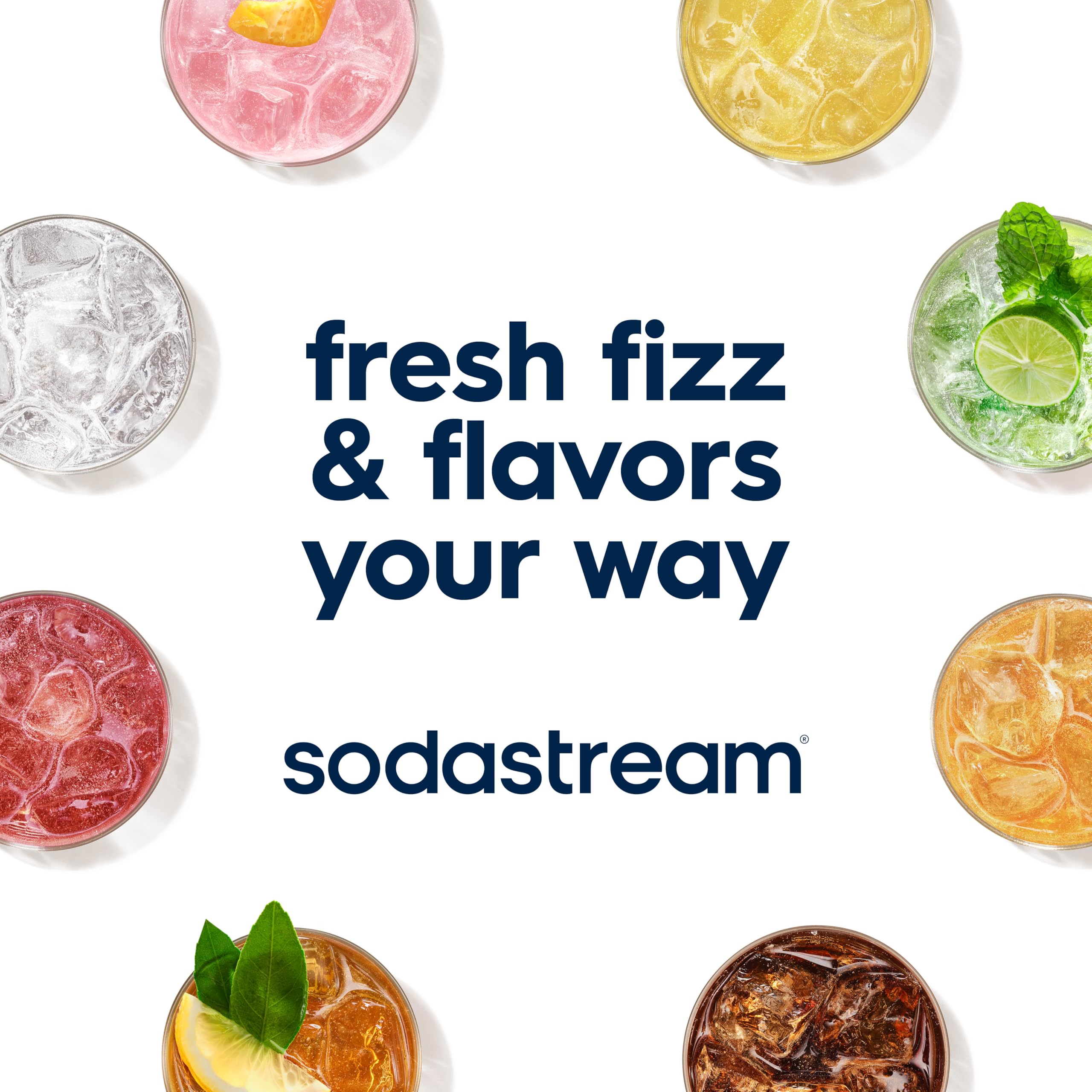 sodastream red flavor splash in glass emphasizing bold cherry flavor