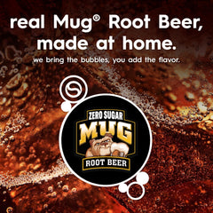 sodastream bottle label close-up highlighting authentic MUG flavor