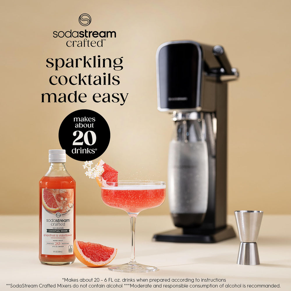 sodastream white peach ginger pouring into glass for aroma and warming spice benefit