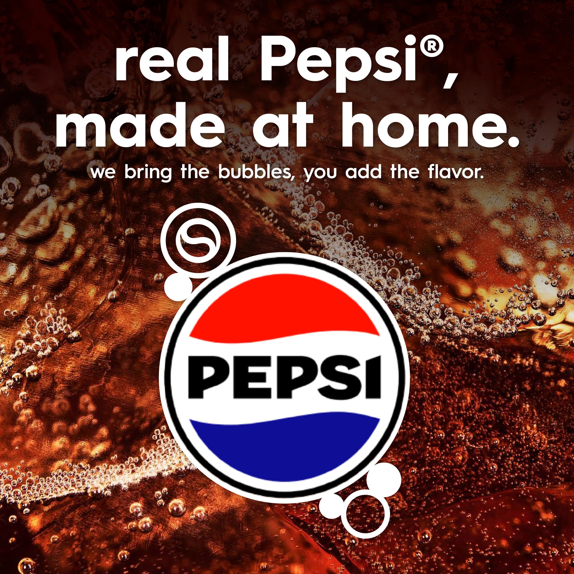 sodastream Pepsi Zero bottle close-up label highlighting authentic flavor