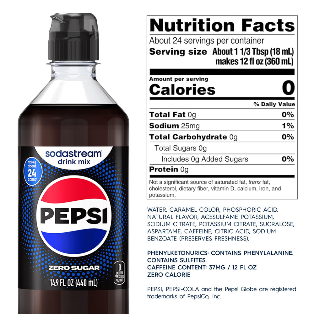 sodastream Pepsi Zero on kitchen counter for everyday at-home refreshment