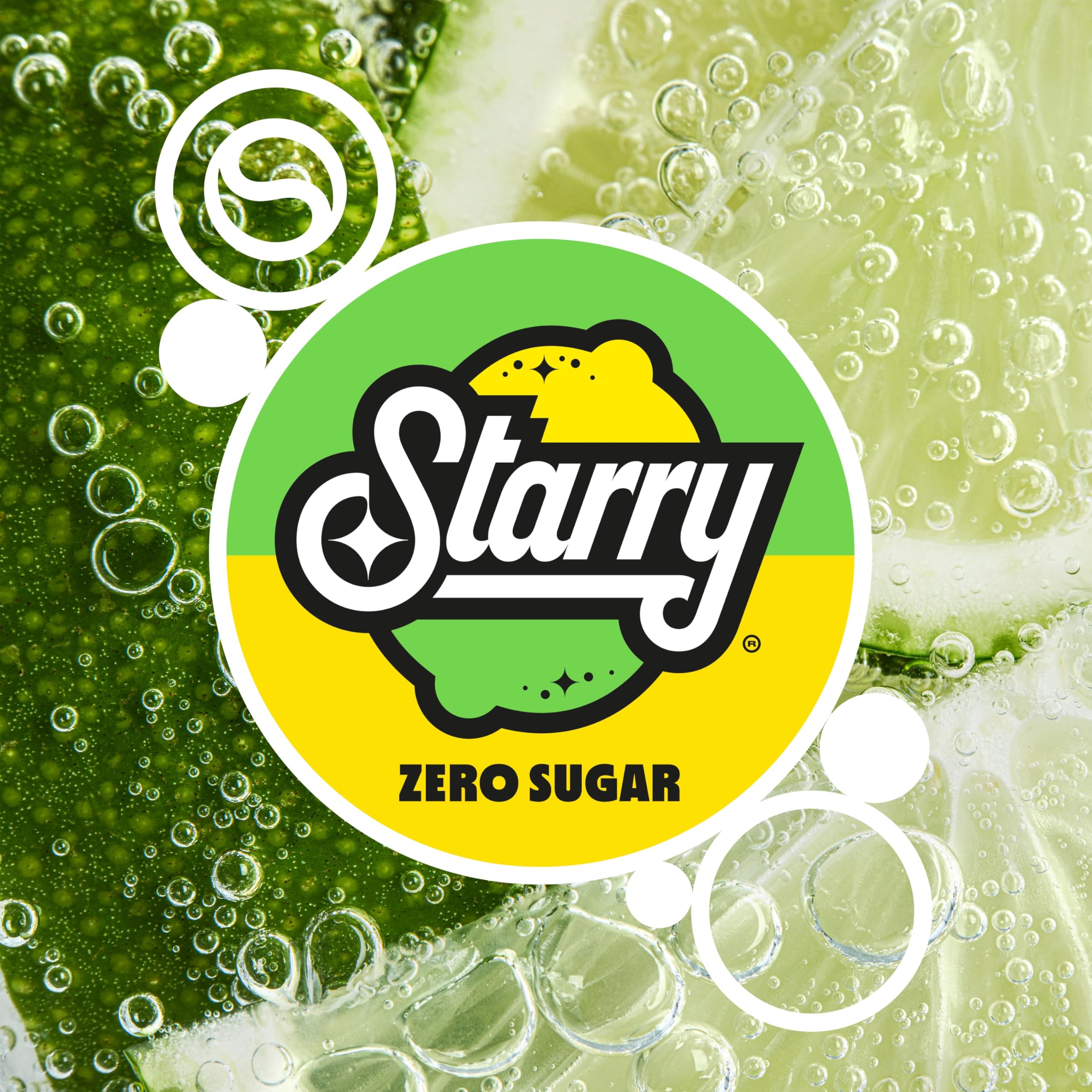 sodastream Starry Zero label and nutrition panel visible for clear ingredient and servings info
