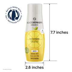 sodastream pouring concentrate into glass of sparkling water for quick refreshment