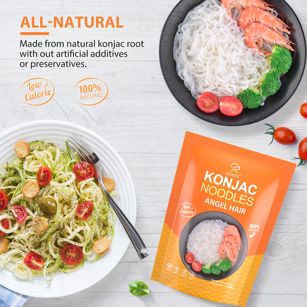 Soeos angel hair served in clear broth, showing noodle clarity and lightness