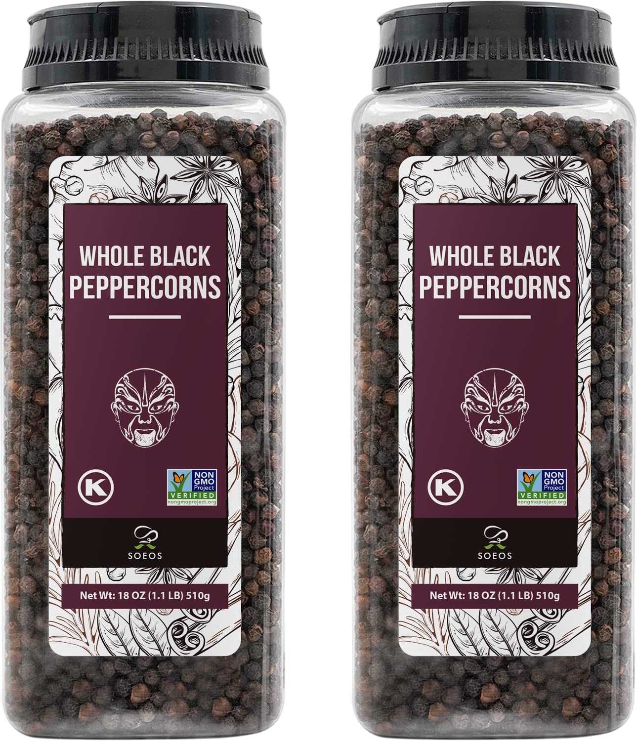 Soeos front packaging showing 18oz bag and freshness seal benefit