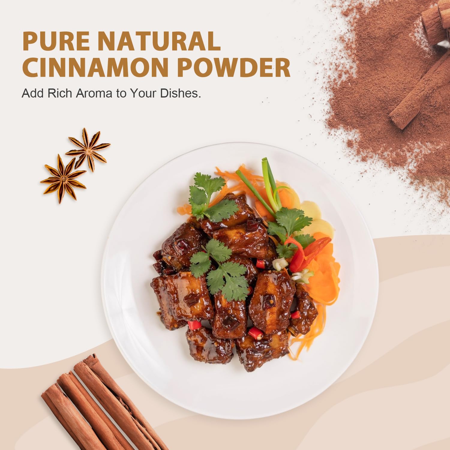 Soeos cinnamon in cup latte adding cozy flavor and aromatic lift