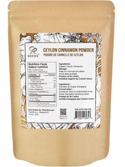 Soeos close-up texture of fine-ground cinnamon showing smooth mixability