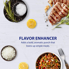 Soeos cracked pepper topping steak adding sharp, savory bite