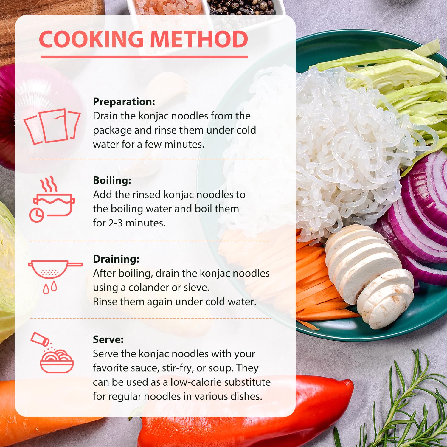 Soeos fettuccine beside fork to display scale and portion control benefit