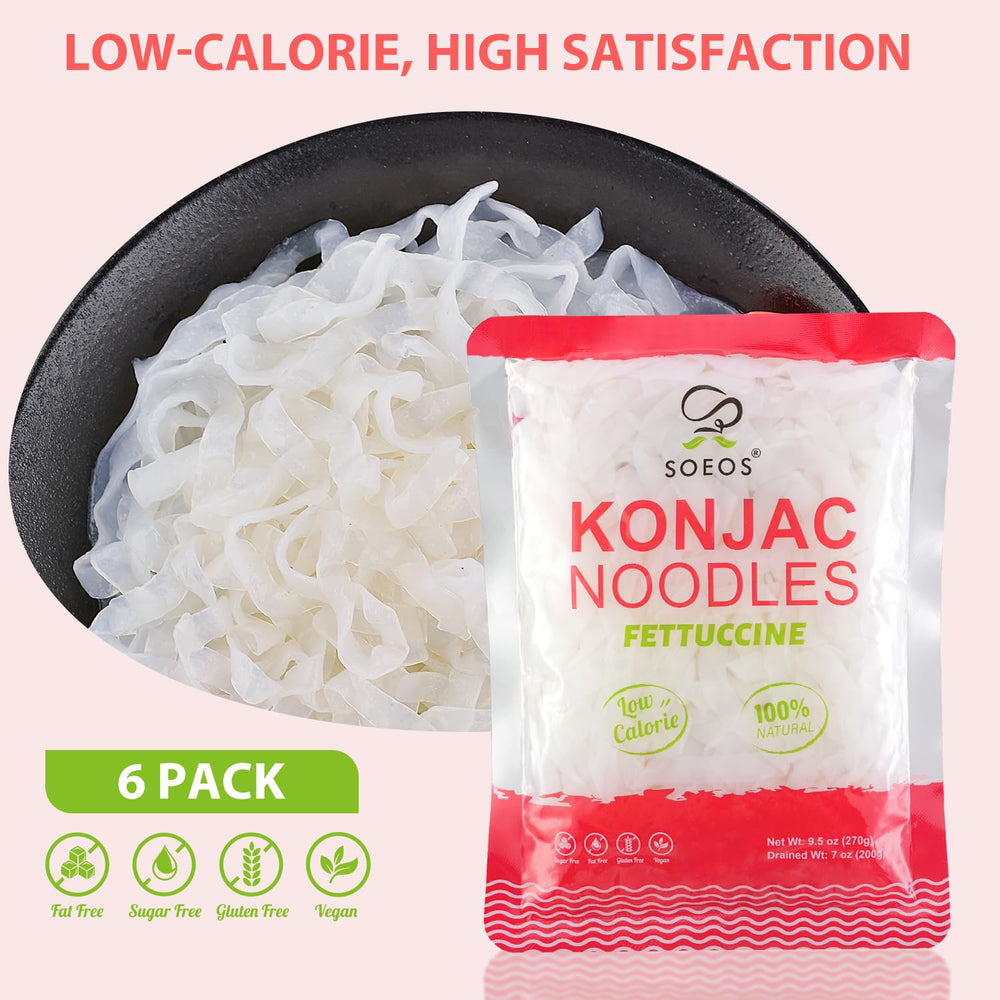 Close-up of Soeos noodle texture showing firm, satisfying bite benefit