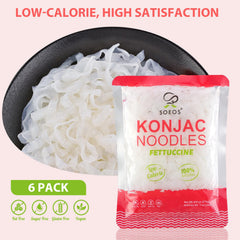 Close-up of Soeos noodle texture showing firm, satisfying bite benefit
