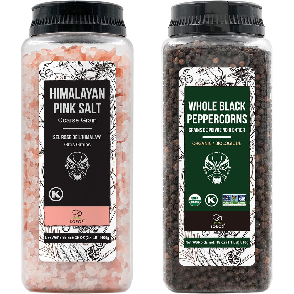 Soeos front packaging showing both jars and value sizes