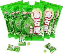 Soeos front packaging showing five 12.3 oz Hongyuan guava candy bags, convenient storage