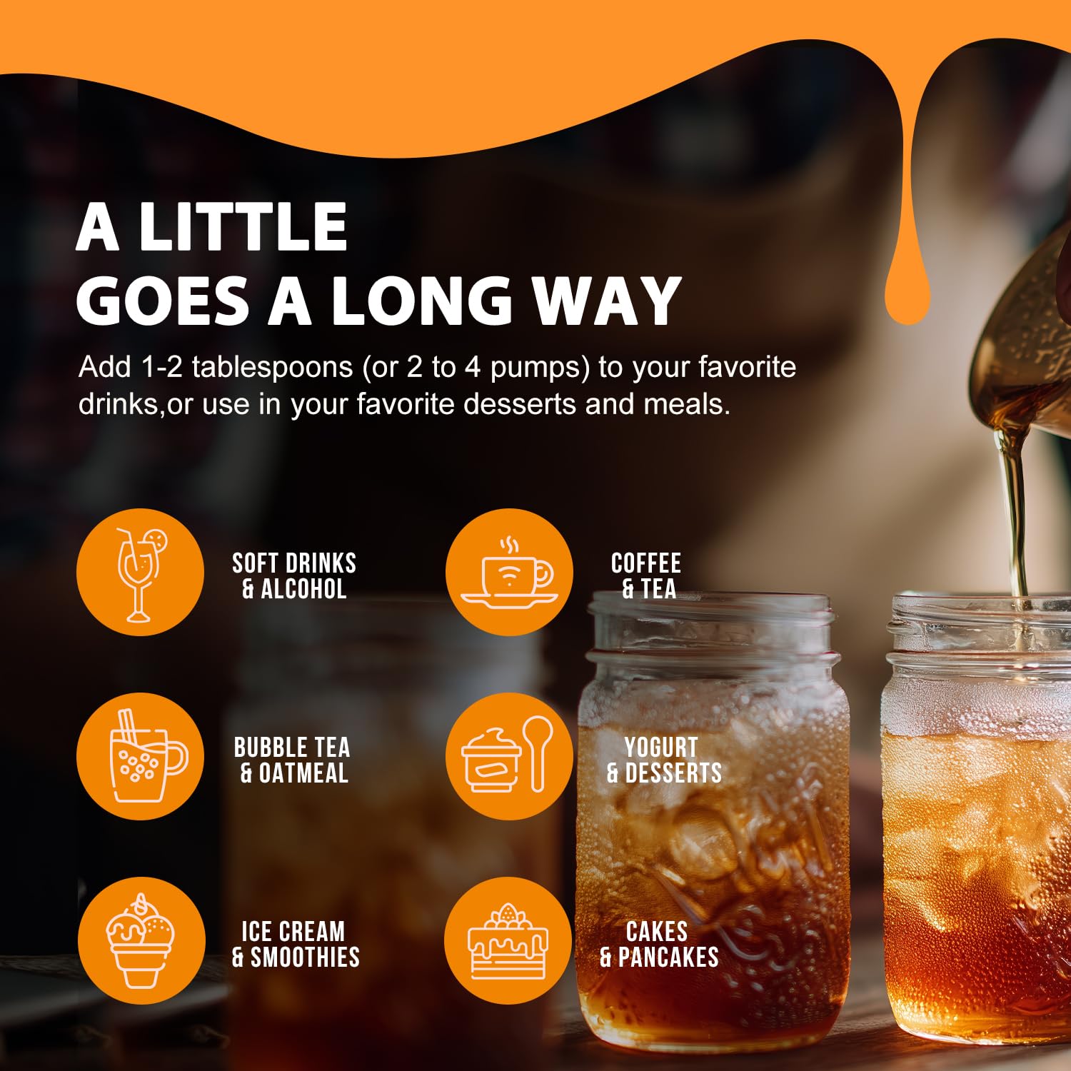 Soeos syrup in kitchen lifestyle setting illustrating versatile use across recipes