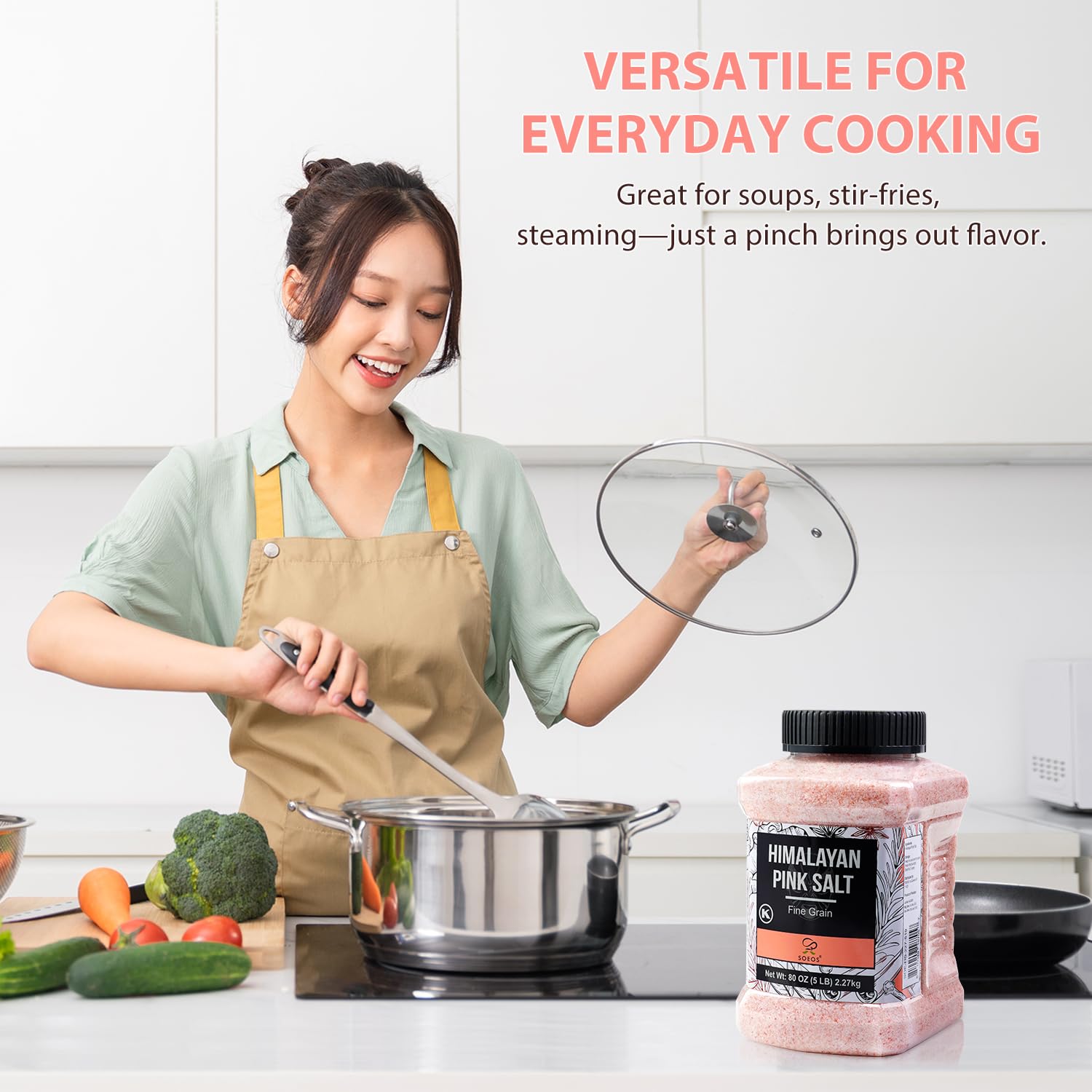 Soeos label and ingredient details showing additive-free benefit