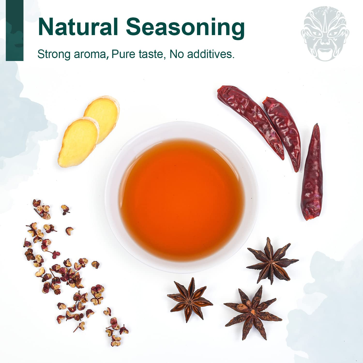 Soeos label detail showing origin and aging for consistent cooking quality