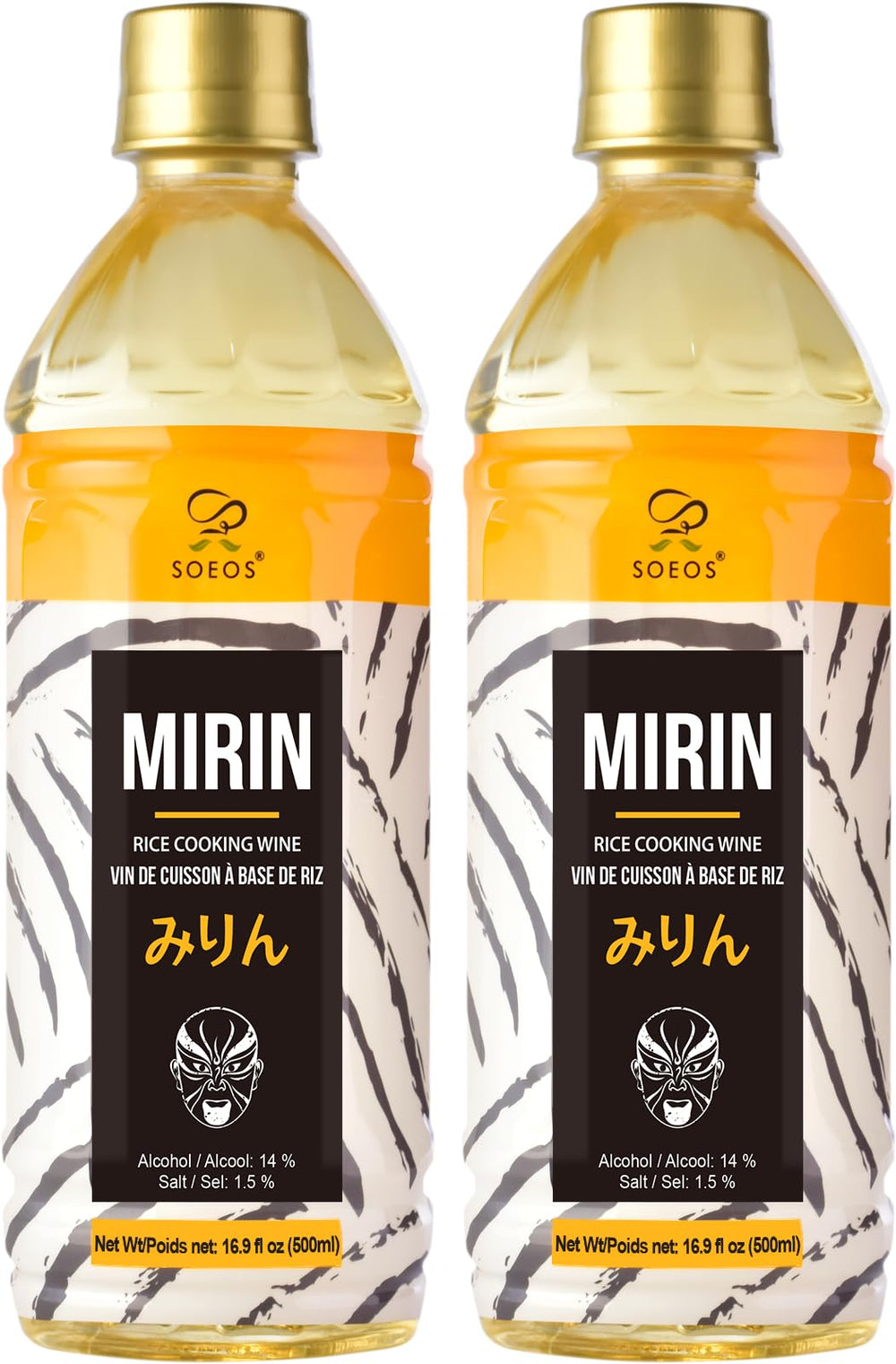 Soeos mirin front packaging showing label and BPA-free bottle for freshness