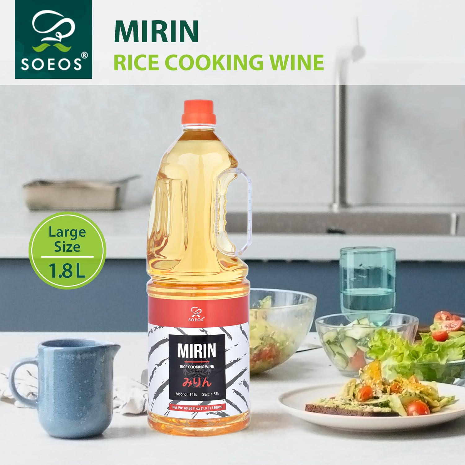 Soeos mirin on glossy salmon glaze illustrating shiny finish and enhanced flavor