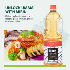 Soeos mirin label detail highlighting authentic ingredients and high-quality sourcing benefit