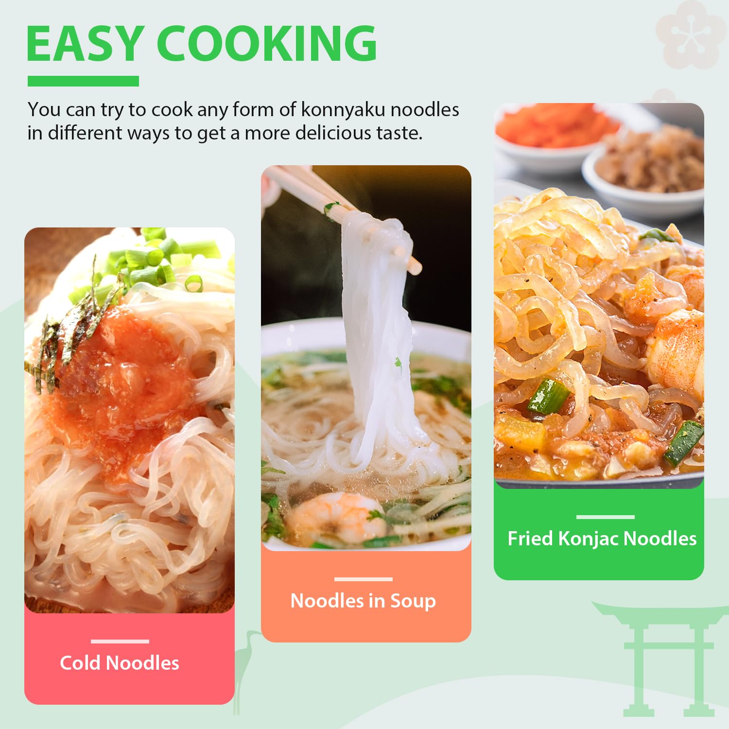 Soeos noodles pan-fried to improve texture and sauce adherence