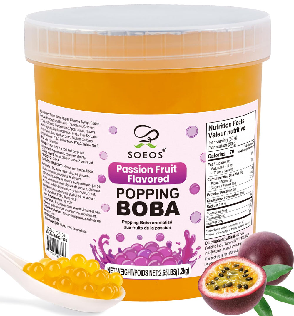 Soeos front packaging showing tub and product name, highlights bulk size