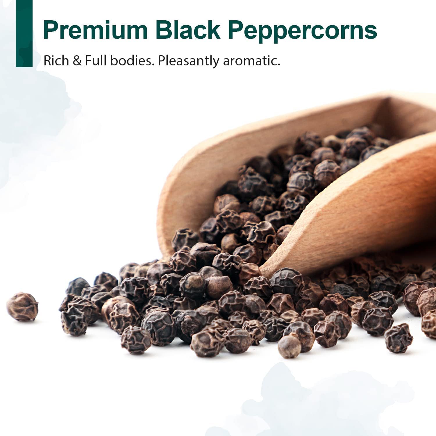 Soeos peppercorns pouring into grinder for convenient refill and freshness