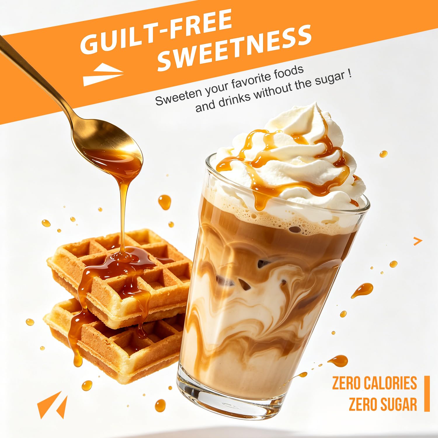 Soeos pour stream syrup demonstrating smooth pourability for consistent drink preparation