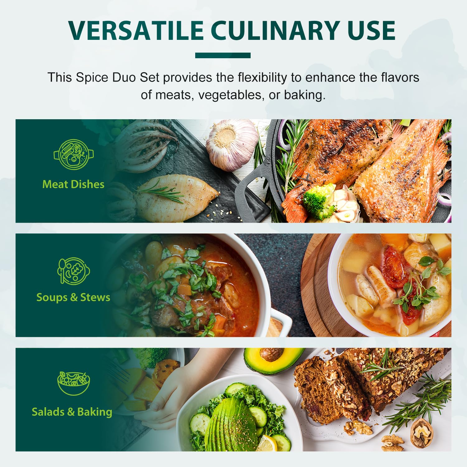 Soeos seasonings sprinkled on steak improving crust flavor
