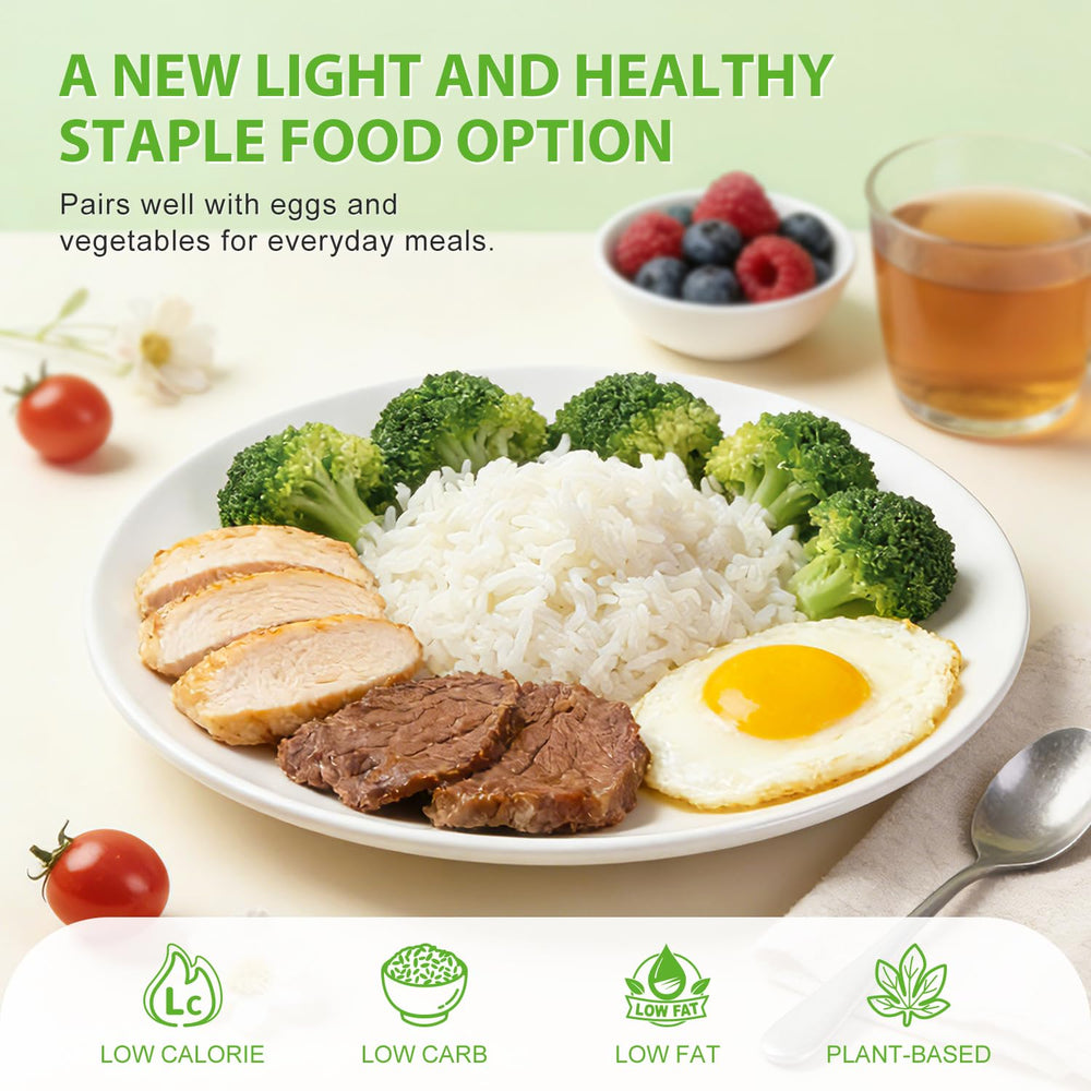 Soeos served in bowl as fried rice for a low-carb meal benefit