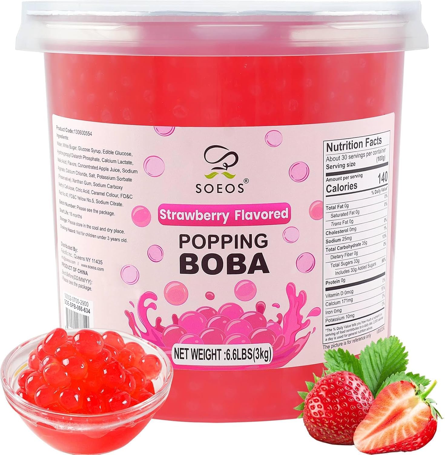 Soeos front packaging showing 3kg bag and product identity for bulk use