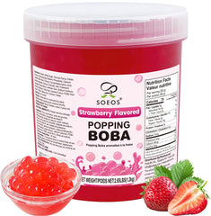Soeos front packaging of 2.6 lb tub showing product and brand benefits