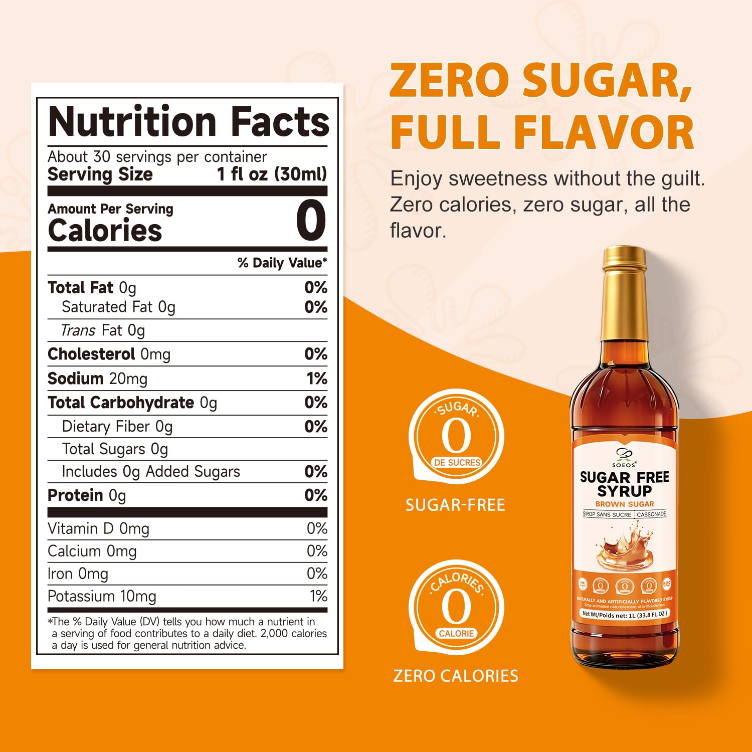 Soeos syrup in iced milk tea creating brown sugar swirl that enhances beverage appearance