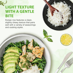 Soeos rice sautéed in pan to improve texture and flavor benefit
