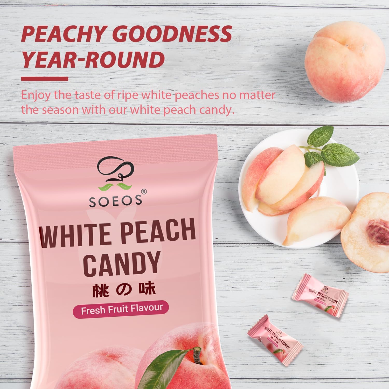 Soeos opened resealable bag showing ease of storage and freshness