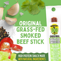 Sogo Snacks single stick unwrapped ready to eat portable protein benefit