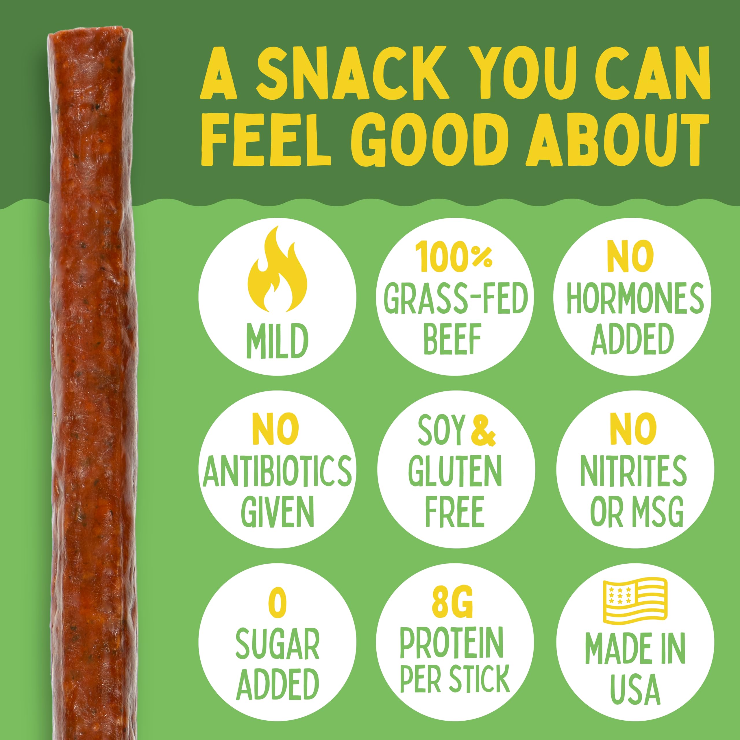 Sogo Snacks next to a ruler to show 1-oz portion size convenience
