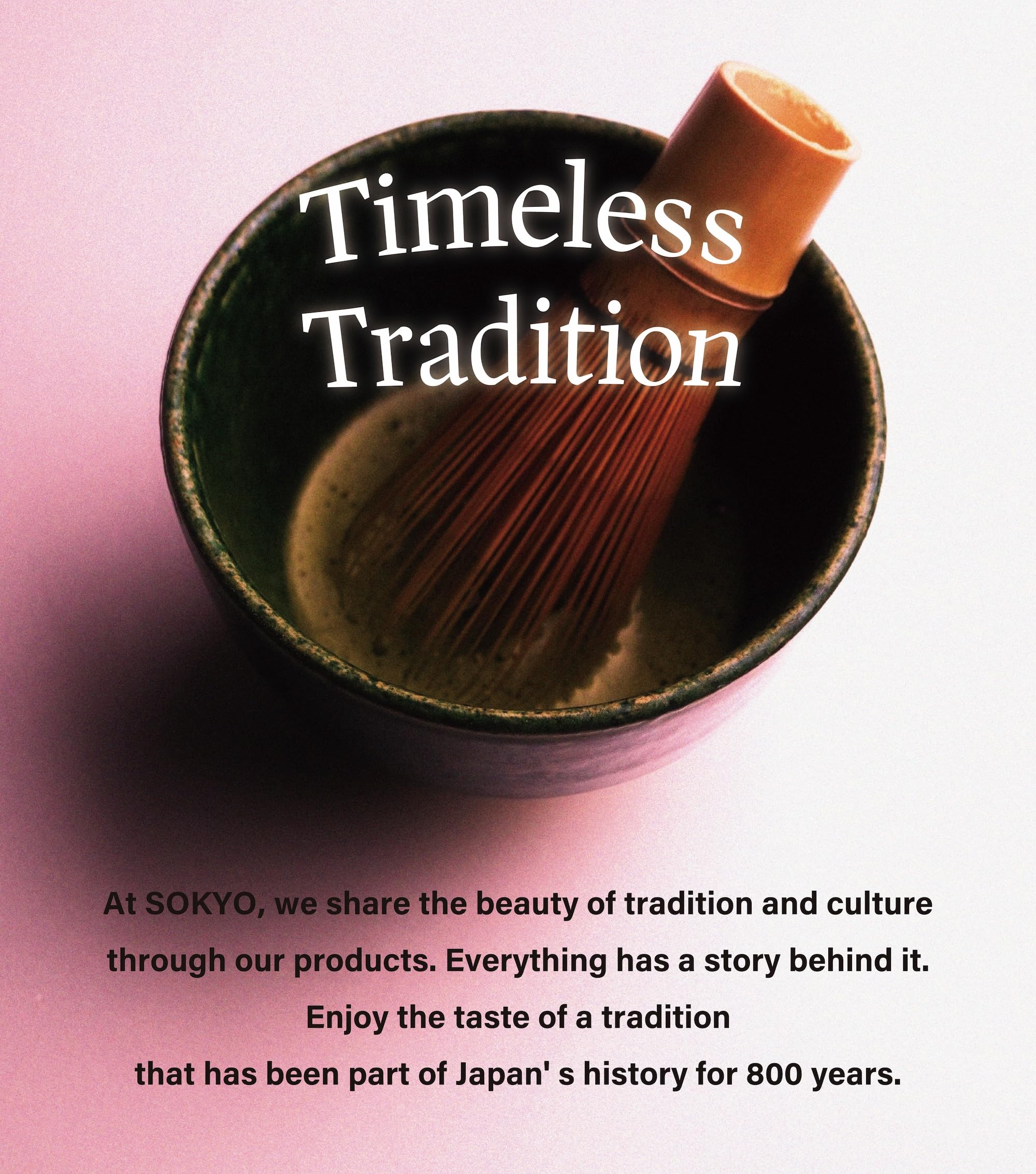 person enjoying a cup of SOKYO hojicha in a cozy setting, illustrating calming ritual